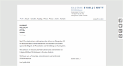 Desktop Screenshot of galerie-sybille-nuett.de