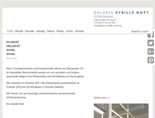 Tablet Screenshot of galerie-sybille-nuett.de